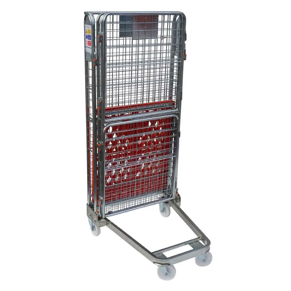 Four Sided Split Gate Plastic Base Mesh Roll Pallet Four Sided Split Gate Plastic Base Mesh Roll Pallet